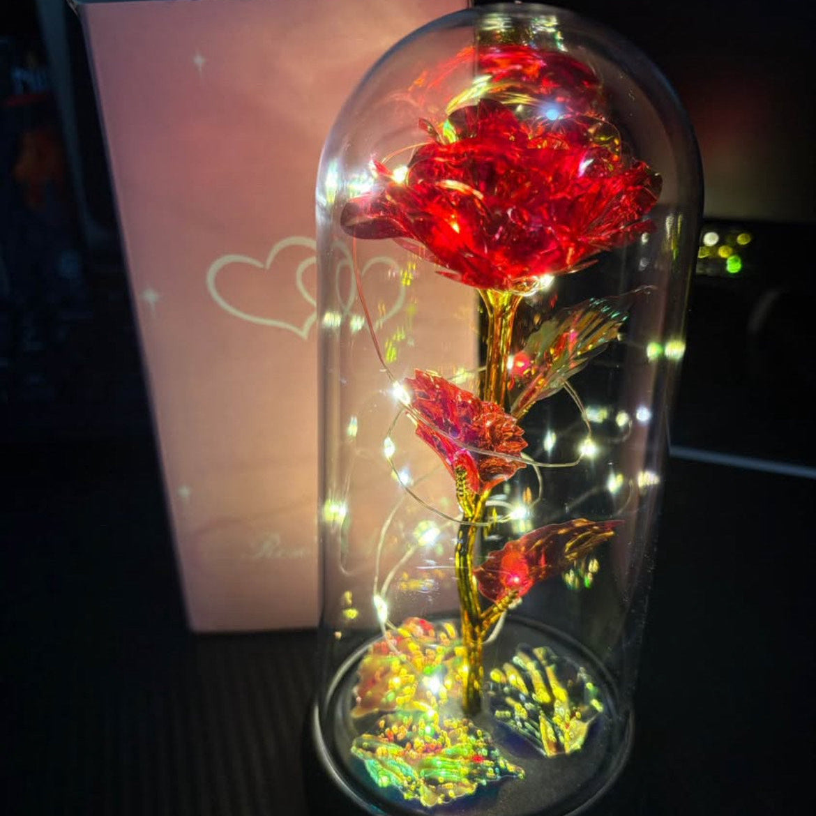 Red Light Up Rose